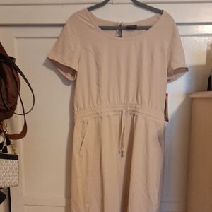 Cream Midi Dress